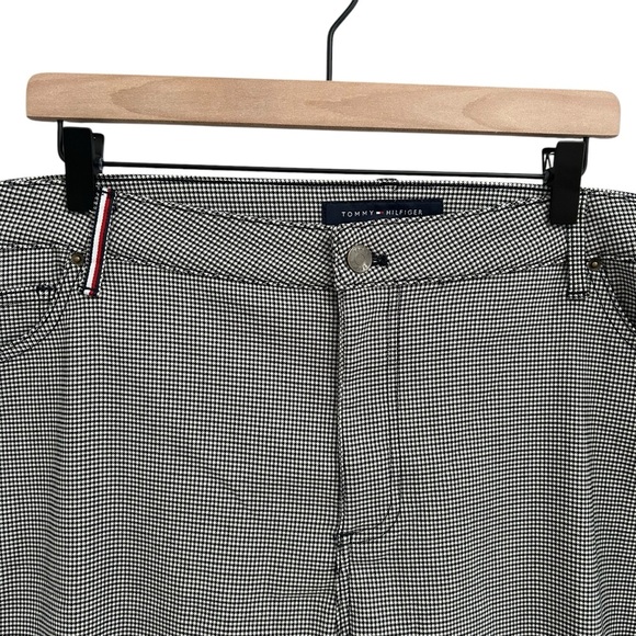 Tommy Hilfiger Womens Black White Houndstooth Stretchy Knit‎ Dress Pants - Picture 5 of 11